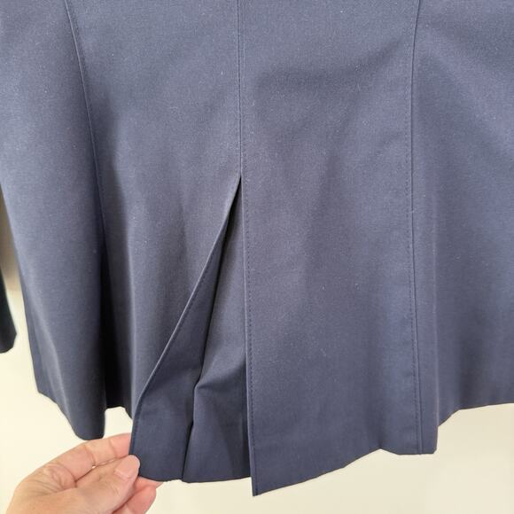 Etienne Aigner Blazer Jacket Women's Sz 10 Navy Blue Double Breasted Old Money - Picture 7 of 12